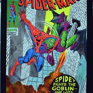 Spider-Man Marvel Comics Superhero OOAK blacklight original acrylic painting